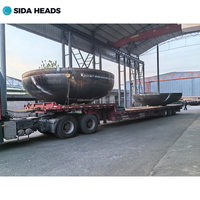 Cabezas de Tanque Elípticas Grandes de Fábrica SIDA, Sello Elíptico 2:1, Componentes de Recipientes a Presión Estándar ASME, Forjadas y Pulidas con Chorro de Arena