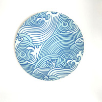 Produits personnalisés presse de transfert de chaleur Sublimation forme liège bois Coaster blancs rond Mdf