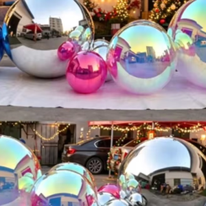 <span class=keywords><strong>Boule</strong></span> miroir gonflable multicolore, pliable, en PVC réfléchissant, idéale pour la décoration <span class=keywords><strong>de</strong></span> fêtes familiales en intérieur - Vente chaude - Product Image 1