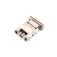 Connecteur électrique aérospatial en aluminium à contact en cuivre micro-rectangulaire série J14A J14B 3/5/10/15A Montage sur câble / Montage sur circuit imprimé