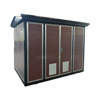 Armoire de distribution compacte monobloc de type boîte pour transformateur et appareillage de commutation intégrés à trois postes de transformation, avec service de consultation d'approvisionnement unique
