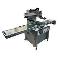 Máquina de serigrafía completamente automática con línea transportadora para bolsas de plástico Embalaje Caja de ropa