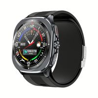 Montre connectée NFC TK65, écran tactile AMOLED 1,43 pouces haute résolution, montre de sport carrée IP67 en acier, Android, répond aux appels