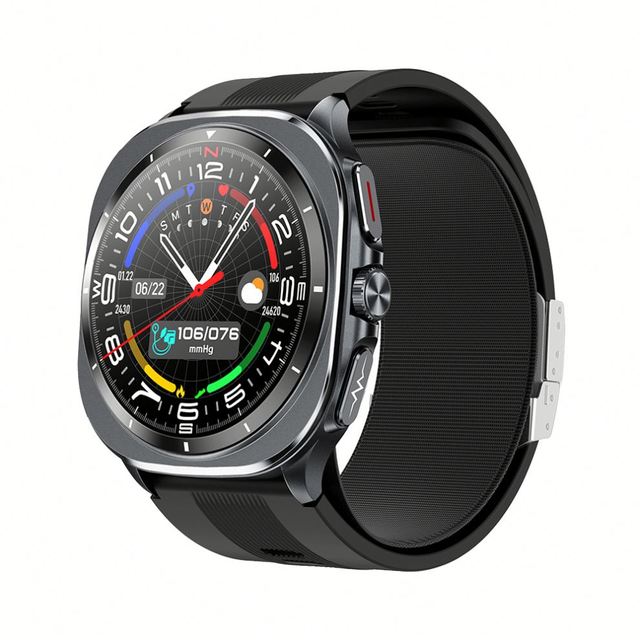 TK65 Newest NFC Smart Watch 1.43 Inches AMOLED Touch Screen High Resolution Sport Watch Square IP67 Steel Android Answer Calls