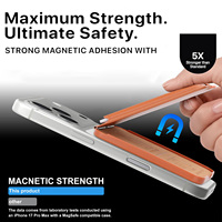 Dompet Ponsel Magnetik RFID Cetak Kustom Pola DIY Tipis Penyangga Kartu Magnetik untuk Dompet MagSafe iPhone Samsung Android