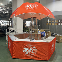 Tente d'auvent de cabine extérieure étanche personnalisée de 10x10FT avec photo et couleur de texte de logo de table-utilisation commerciale en toutes saisons
