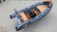 Bateau pneumatique de luxe en fibre de verre Hypalon, taille personnalisable, bateau rapide