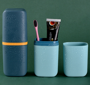 牙刷牙膏储物盒旅行便携式牙刷保护架浴室收纳盒家用塑料盒 - Product Image 2