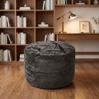 Fauteuil pouf moderne en tissu à mémoire de forme, 3FT 4FT, garnissage en éponge déchiquetée haute densité, housse amovible, ensemble de canapé pour adultes pour salon