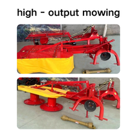 Tondeuse à gazon à double disque à large largeur de coupe |   Machine de désherbage rotative montée sur tracteur pour l'entretien des ranchs et des jardins - Fournitures de machines agricoles