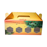 Boîtes rigides de luxe pour emballage de miel, gaufrage, laminage mat, logo personnalisé, boîtes cadeaux en carton recyclable avec insert