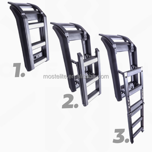 Accessoires de modification de pièces extérieures de voiture Échelle de montée pliante latérale en aluminium pour <span class=keywords><strong>Land</strong></span> Rover Defender 90 110 130 - Product Image 5