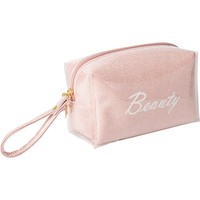 Pochette de rangement personnalisée pour rouge à lèvres, sac de cuisson pour pinceaux, pochette de rangement brillante en TPU avec fermeture éclair pour cosmétiques
