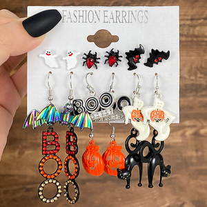 Hot Selling Christmas Festival Gift Earrings for Women Snowflake Socks Christmas Tree Santa Claus <strong>Tootsie</strong> <strong>Roll</strong> Hallow - Product Image 6