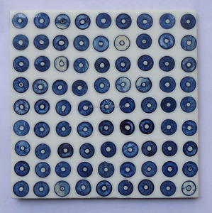 Juego de posavasos con incrustaciones de hueso de PU ecológico hecho a mano, último diseño cuadrado, decoración del hogar, manteles/almohadillas, venta al por mayor, cartón a granel - Product Image 2