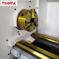 Torno CNC CK6140 con 400 mm de diámetro de torneado sobre la bancada, máquina horizontal para torneado de metal con torreta eléctrica de 4 estaciones para piezas de eje y disco