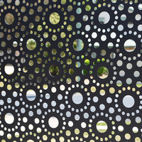 Panneau extérieur décoratif de façade en métal perforé en aluminium pour mur rideau