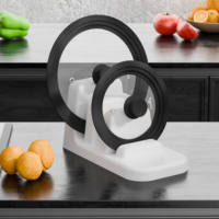 Tutup Panci Kaca Temper Silikon Ramah Lingkungan Universal 3-in-1 Multi-ukuran untuk Panci dan Wajan, Cocok untuk Peralatan Masak 10" 11" 12" dengan Ventilasi Uap