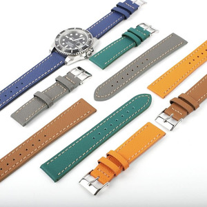 Bracelet de montre en cuir véritable grainé Epsom OEM personnalisé, à libération rapide, en cuir souple, 18mm 19mm 20mm 21mm 22mm - Product Image 1
