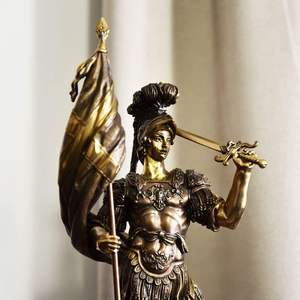 Sculpture en bronze et en métal d'Ozyumenko de Saint-Georges le Victorieux, thème religieux, facile à nettoyer, fabriqué en Ukraine - Product Image 3