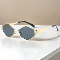 Gafas de Sol de Lujo Unisex de Metal con Diamantes 2025, Gafas de Sol de Moda para Hombre, Gafas de Sol de Marca para Mujer, Gafas de Sol de Diseñador
