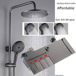 ชุดหัวฝักบัวกุญแจเปียโนทองแดงอุปกรณ์ห้องน้ำก๊อกน้ำฝักบัวอ่างอาบน้ำในห้องน้ำ - Product Image 2