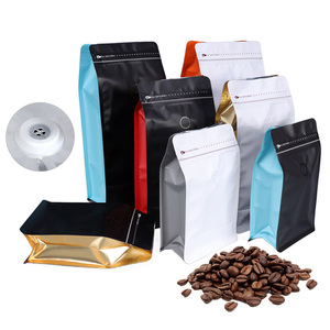 Sacchetto per frutta secca con fondo piatto e cerniera, con valvola, per mirtilli rossi, fragole e caffè - Product Image 2