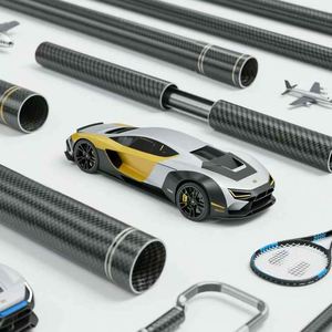 Tube/Tuyau en fibre de carbone personnalisé SY OEM/ODM - Tissage 1K/3K/12K, longueur 10mm-1500mm, finition mate/brillante, pour poteaux de tente, machines - Product Image 2