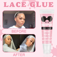 La nouvelle liste colle dentelle personnalisée colle séchage rapide forte tenue étanche avant dentelle colle 15ml tuyau perruque dentelle colle extension de cheveux
