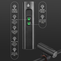 Luz Delantera LED para Bicicleta, Alta Luminosidad, Aleación de Aluminio, Impermeable, Carga Tipo-C, Rotación de 360 Grados, Luz Alta/Baja