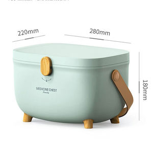 Pastillero Portátil de Doble Capa de Plástico, Caja de Medicamentos Impermeable con Tapa, Botiquín para la Prevención de Epidemias Familiares - Product Image 6