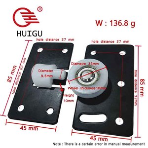 Roulettes <span class=keywords><strong>de</strong></span> porte coulissante en bois <span class=keywords><strong>de</strong></span> la série Heavy White Wheel, quincaillerie <span class=keywords><strong>pour</strong></span> <span class=keywords><strong>rail</strong></span> coulissant, poignée <span class=keywords><strong>de</strong></span> <span class=keywords><strong>meuble</strong></span>, accessoires - Product Image 3