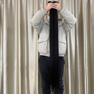 Mechones de cabello humano peruano y brasileño, cabello liso, virgen, 10A, 100% - Product Image 2