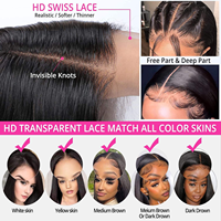 Vendeur de cheveux bruts sans colle Afro Kinky Curly Perruque Lace Front Perruques de cheveux humains Femmes 250 Densité Cheveux brésiliens bouclés pour les femmes noires