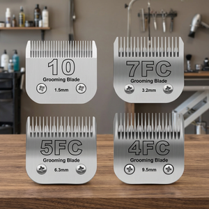 Lames de tondeuse pour animaux de compagnie NOVISON en métal détachable, outils de toilettage en gros - Product Image 2
