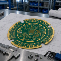 Fabrication de cartes de circuits imprimés (PCB)/assemblages de circuits imprimés (PCBA) pour serveurs haute fréquence, assemblage de circuits imprimés RF micro-ondes, matériau R5775G, sur mesure haut de gamme