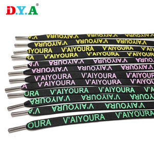 ポリエステルプリント文字ロープスポーツパンツ,工場カスタマイズ1CMパーカー金属チップ付き - Product Image 1