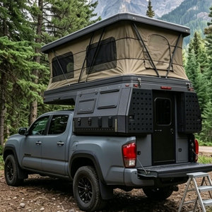 Slide on Truck Camper with <b>Bathroom</b> Hard up Roof Foldable Design Factory Direct Wohnkabine Pickup Camper - Product Image 2