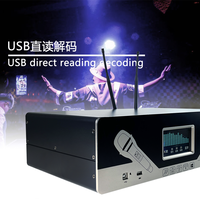 Amplificateur de puissance professionnel GAW-K8 Effet de sonorisation Microphone sans fil de haute qualité 3 en 1 pour karaoké Spectacle sur scène