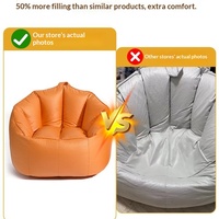 Canapé paresseux A8L pour une personne, style pouf inclinable, design moderne et simple pour petits appartements, balcon, loisirs