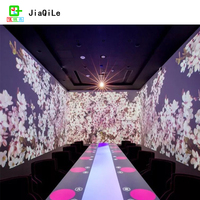 Aire de jeux intérieure gigantesque interagir 3D LED musique danse interactive piano plancher projecteur VR jeux pour enfants