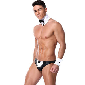Set di Intimo Maschile in <span class=keywords><strong>Pelle</strong></span> Verniciata Sottile con Imbracatura a 3 Punti, Costume Sexy per Halloween, Discoteca, Bar e Pole Dance - Product Image 2