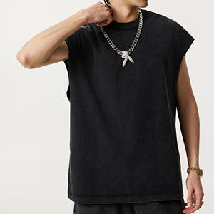 Camiseta de Hombre de Color Sólido, 100% Algodón, Tejido de Punto, Casual, Básica, Manga Corta, Transpirable, Antiarrugas, Corte Regular, Verano - Product Image 2