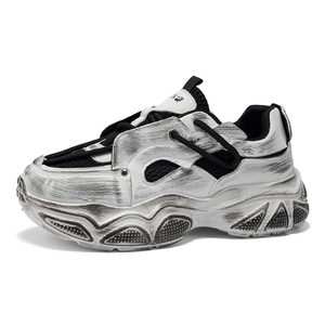 Zapatillas Chunky de Moda para Hombre, Tallas US 13 EU 47, Estilo Desgastado, Plataforma, Transpirables, Malla, Vintage, Retro, Estilo Dad Shoes - Product Image 3