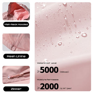 Veste de course coupe-vent ODM OEM extérieur à capuche femmes surdimensionné imperméable alpinisme manteau décontracté costume de tempête - Product Image 4