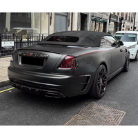 Convient à Rolls Royce Phantom Modifié M-style Dry Carbon Fiber Forged Pattern Rear Bumper Rear Diffuser Body Kit