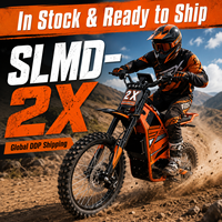 Moto électrique tout-terrain SLMD-2X prête à être expédiée, 8000W, pour adultes, 72V 40AH, haute vitesse 90km/h, DDP DDU en stock