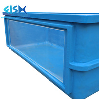 Vendita di pesce attrezzature per sistemi di acquacoltura rettangolo acquario in fibra di vetro biofloc agricoltura casa di granchi acquari e accessori