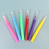 Stylo marqueur de couleur en feutre, 6 couleurs, pour enfants, cadeau multifonctionnel,