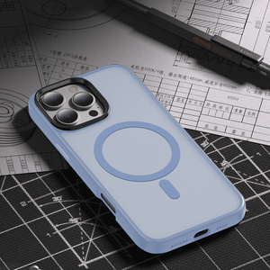 เคสโทรศัพท์สีด้านกันกระแทกที่เป็นมิตรกับผิวสุดหรูอุปกรณ์เสริมแม่เหล็กใช้ได้กับ <span class=keywords><strong>iPhone</strong></span> 15 <span class=keywords><strong>Pro</strong></span> <span class=keywords><strong>Max13</strong></span> 14 16 17 - Product Image 3